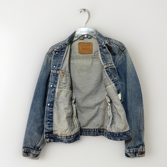 VTG Levi's Type III Trucker Denim Jean Jacket 70505 2016 USA 70s-80s Medium Wash - Picture 6 of 16